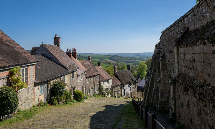 Historic Lacock Village in Wiltshire, a picturesque National Trust site accessible by motorhome